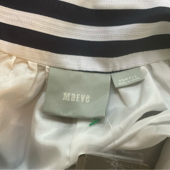 Anthropologie High Seas Skirt by Maeve Sz XS Blue and White Stripes NWT - Picture 11 of 16